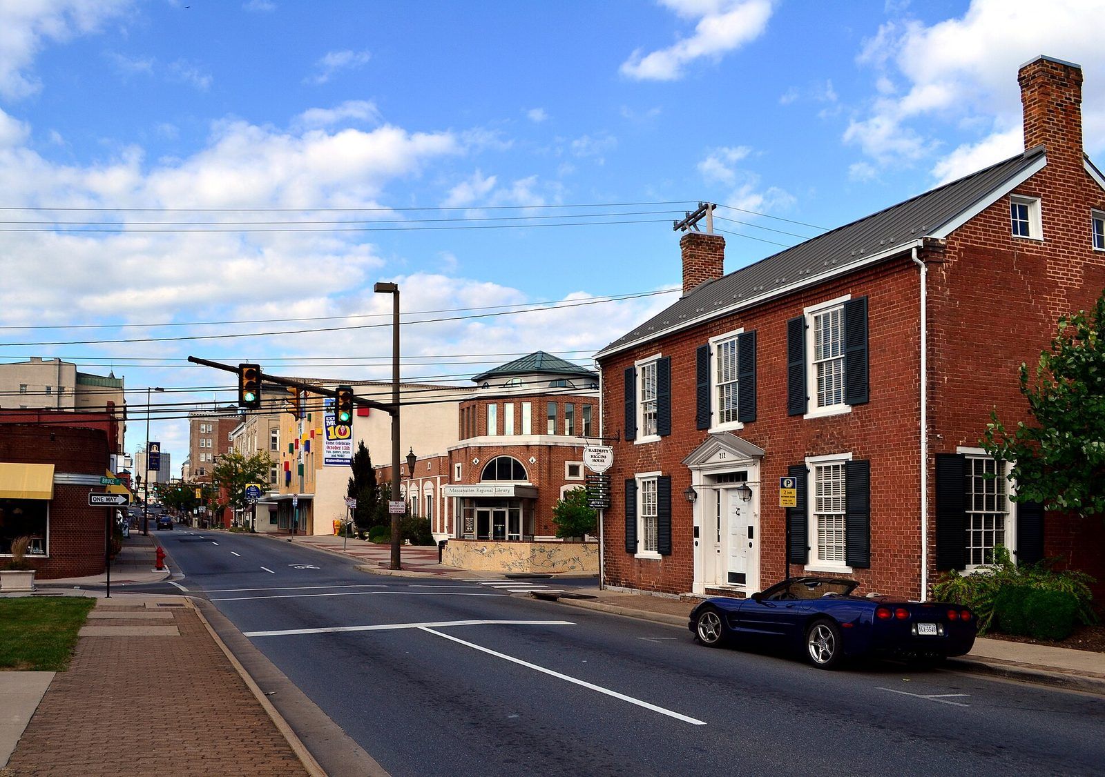 Bruce and Main Streets in downtown Harrisonburg